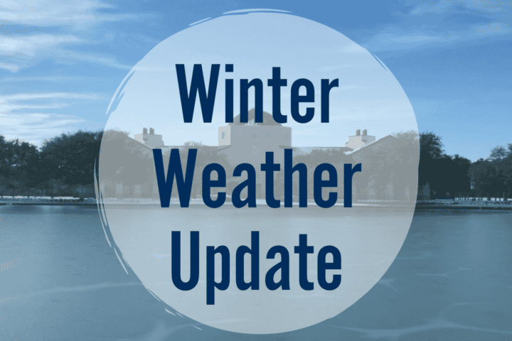 Winter weather update graphic